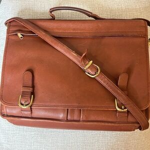 Genuine Leather Messenger Briefcase Crossbody Laptop Shoulder Strap Bag Vintage